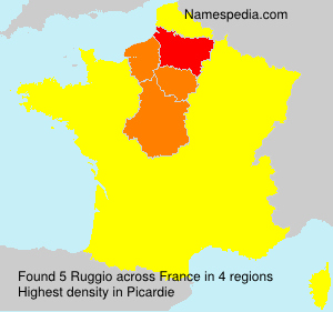 Surname Ruggio in France Surname Ruggio in France