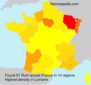 Surname Ruhl in France Surname Ruhl in France