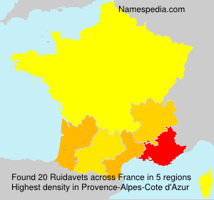 Surname Ruidavets in France Surname Ruidavets in France