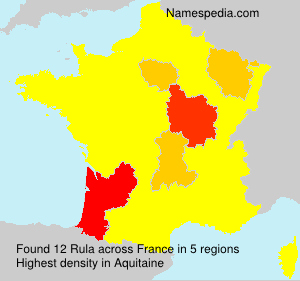 Surname Rula in France Surname Rula in France
