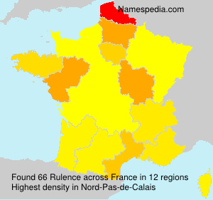 Surname Rulence in France Surname Rulence in France