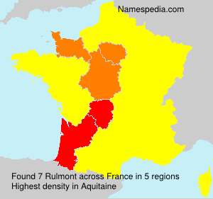 Surname Rulmont in France Surname Rulmont in France