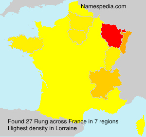 Surname Rung in France Surname Rung in France