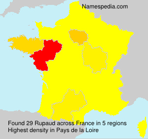 Surname Rupaud in France Surname Rupaud in France