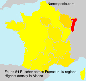 Surname Ruscher in France Surname Ruscher in France