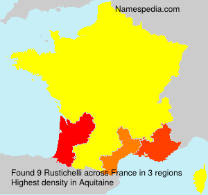 Surname Rustichelli in France Surname Rustichelli in France