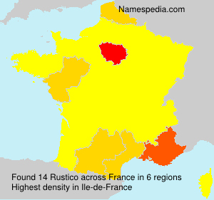 Surname Rustico in France Surname Rustico in France