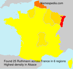 Surname Ruthmann in France Surname Ruthmann in France