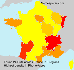Surname Rutz in France