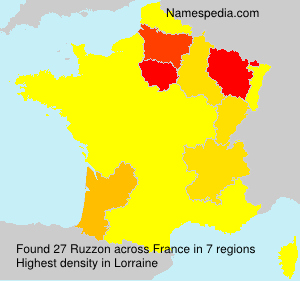 Surname Ruzzon in France Surname Ruzzon in France