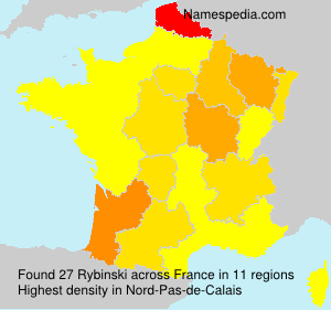 Surname Rybinski in France Surname Rybinski in France