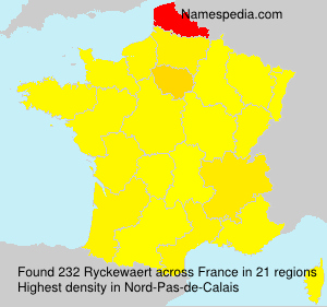 Surname Ryckewaert in France