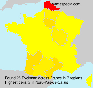 Surname Ryckman in France