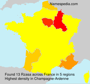 Surname Rzasa in France