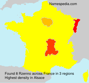 Surname Rzenno in France Surname Rzenno in France