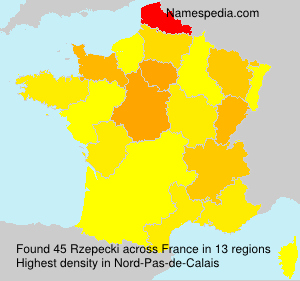 Surname Rzepecki in France
