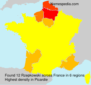 Surname Rzepkowski in France