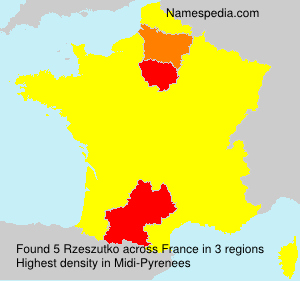 Surname Rzeszutko in France Surname Rzeszutko in France
