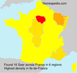 Surname Saar in France Surname Saar in France