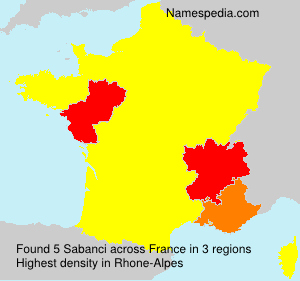 Surname Sabanci in France Surname Sabanci in France