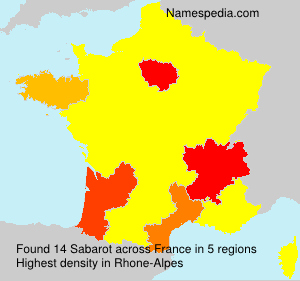 Surname Sabarot in France Surname Sabarot in France