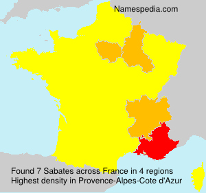 Surname Sabates in France Surname Sabates in France