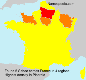 Surname Sabec in France Surname Sabec in France