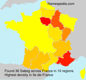 Surname Sabeg in France Surname Sabeg in France