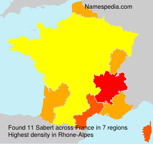 Surname Sabert in France Surname Sabert in France