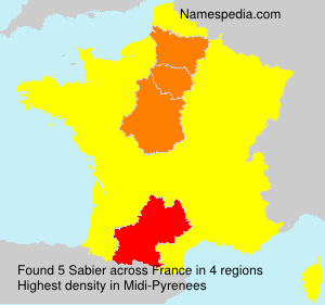 Surname Sabier in France Surname Sabier in France