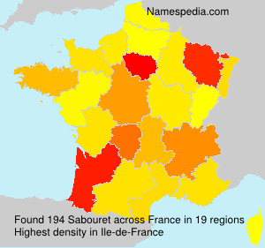 Surname Sabouret in France Surname Sabouret in France