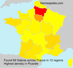 Surname Sabras in France Surname Sabras in France