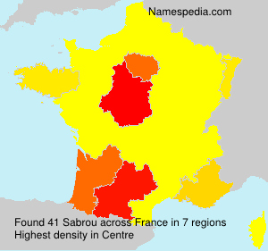 Surname Sabrou in France Surname Sabrou in France