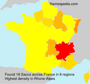 Surname Sacca in France Surname Sacca in France