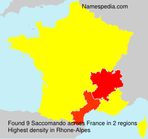Surname Saccomando in France Surname Saccomando in France