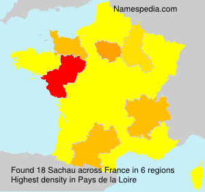 Surname Sachau in France Surname Sachau in France