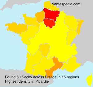 Surname Sachy in France Surname Sachy in France