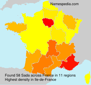 Surname Sada in France Surname Sada in France