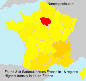 Surname Sadaoui in France Surname Sadaoui in France