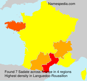 Surname Sadate in France Surname Sadate in France