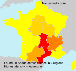 Surname Sadde in France Surname Sadde in France