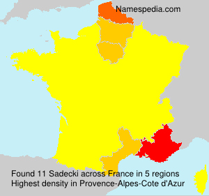 Surname Sadecki in France Surname Sadecki in France