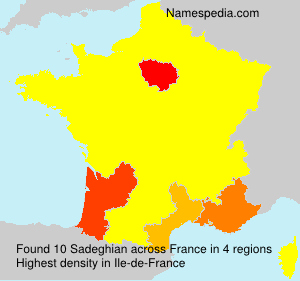 Surname Sadeghian in France Surname Sadeghian in France