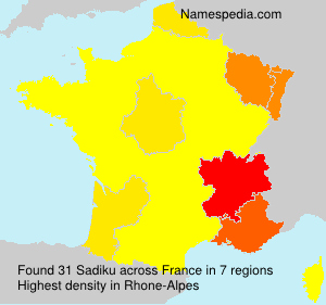 Familiennamen Sadiku - France