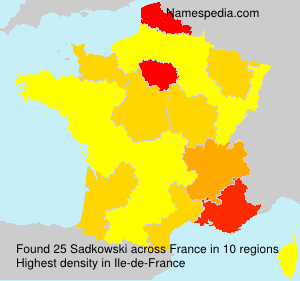 Surname Sadkowski in France Surname Sadkowski in France