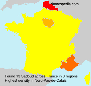 Surname Sadoud in France Surname Sadoud in France