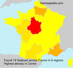 Surname Sadouet in France Surname Sadouet in France