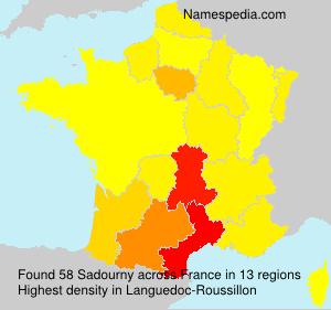 Surname Sadourny in France Surname Sadourny in France