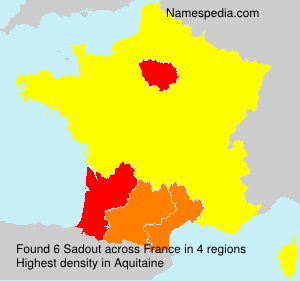 Surname Sadout in France Surname Sadout in France