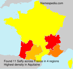 Surname Saffy in France Surname Saffy in France